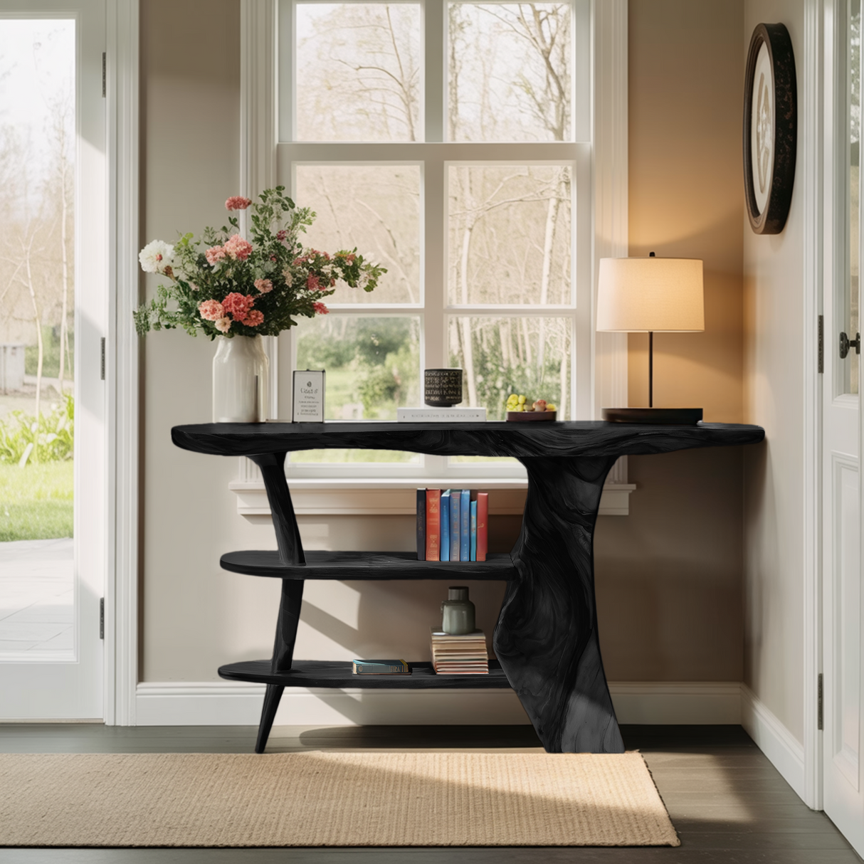 Farmhouse Solid Wood Entryway Console For Bedroom Design