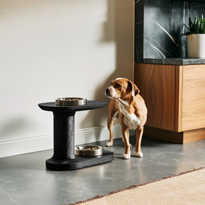 Rustic Handmade Dog Bowl Stand For Food And Water