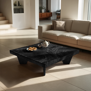 Handcrafted Live Edge Solid Wood Coffee Table For Living Room