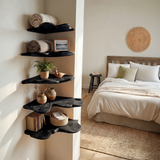 Modern Leaf Floating Shelf Bedroom Wall Decor Display