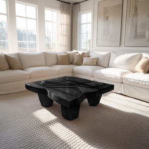 Modern Farmhouse Abstract Coffee Table For Living Room Decor