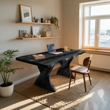 Farmhouse Solid Wood Desk For Minimalist Bedroom Decor