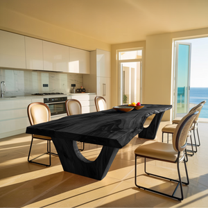 Contemporary Dining Table With Live Edge For Elegant Homes