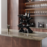 Farmhouse Wine Holder For Kitchen Rustic Wall Design