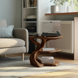 Handcrafted Wooden Media Stand Custom Living Room