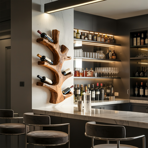 Luxury Wine Rack Wall Sculpture For Kitchen And Living Room