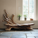 Farmhouse Branch Bench Outdoor Decor For Charming Backyards