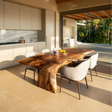 Handcrafted Live Edge Dining Table For Modern Kitchen