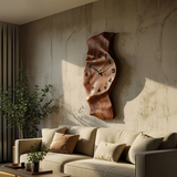 Contemporary Wall Clock Vertical Design For Living Room Interior
