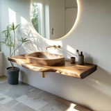 Handcrafted Vanity With Storage For Bathroom Design