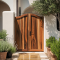 Elegant Arched Double Gate Entry Door For Garden Or Villa