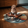Handcrafted Wooden Dog Bowl Feeder For Pet Owners