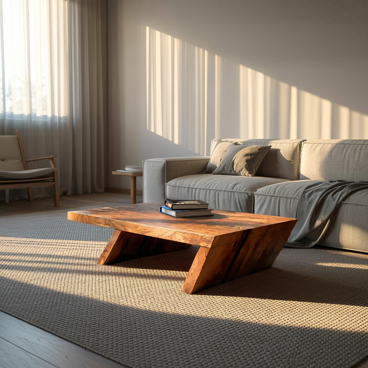 Unique Center Table With Rustic Charm For Living Room