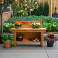 Rustic Garden Potting Bench For Outdoor Gardening