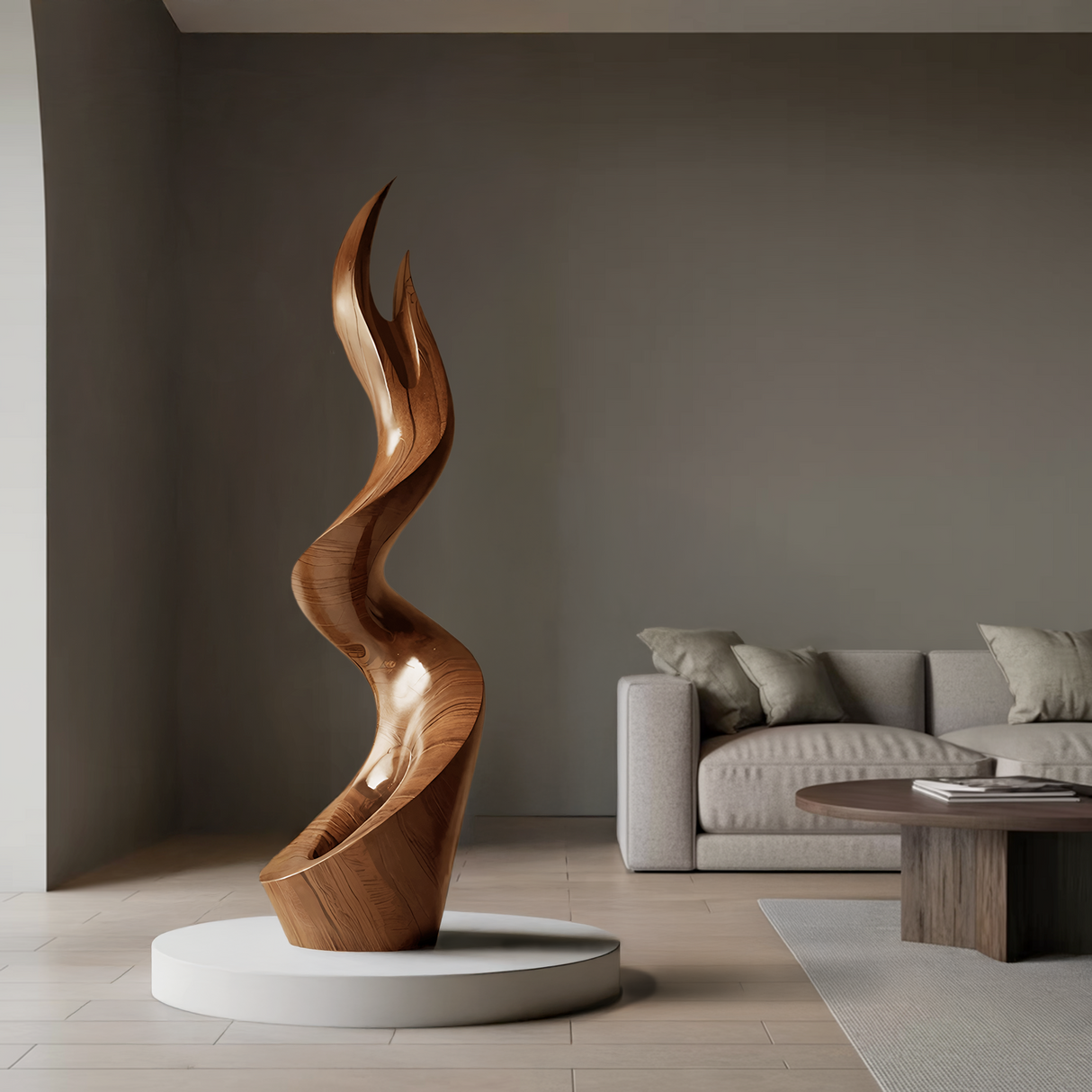 Mid Century Abstract Sculpture For Furniture Wall Art
