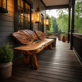 Live Edge Solid Wood Bench For Entryway Interior Decor