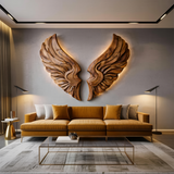 Handcrafted Wooden Wing Wall Art For Modern Interior Decor