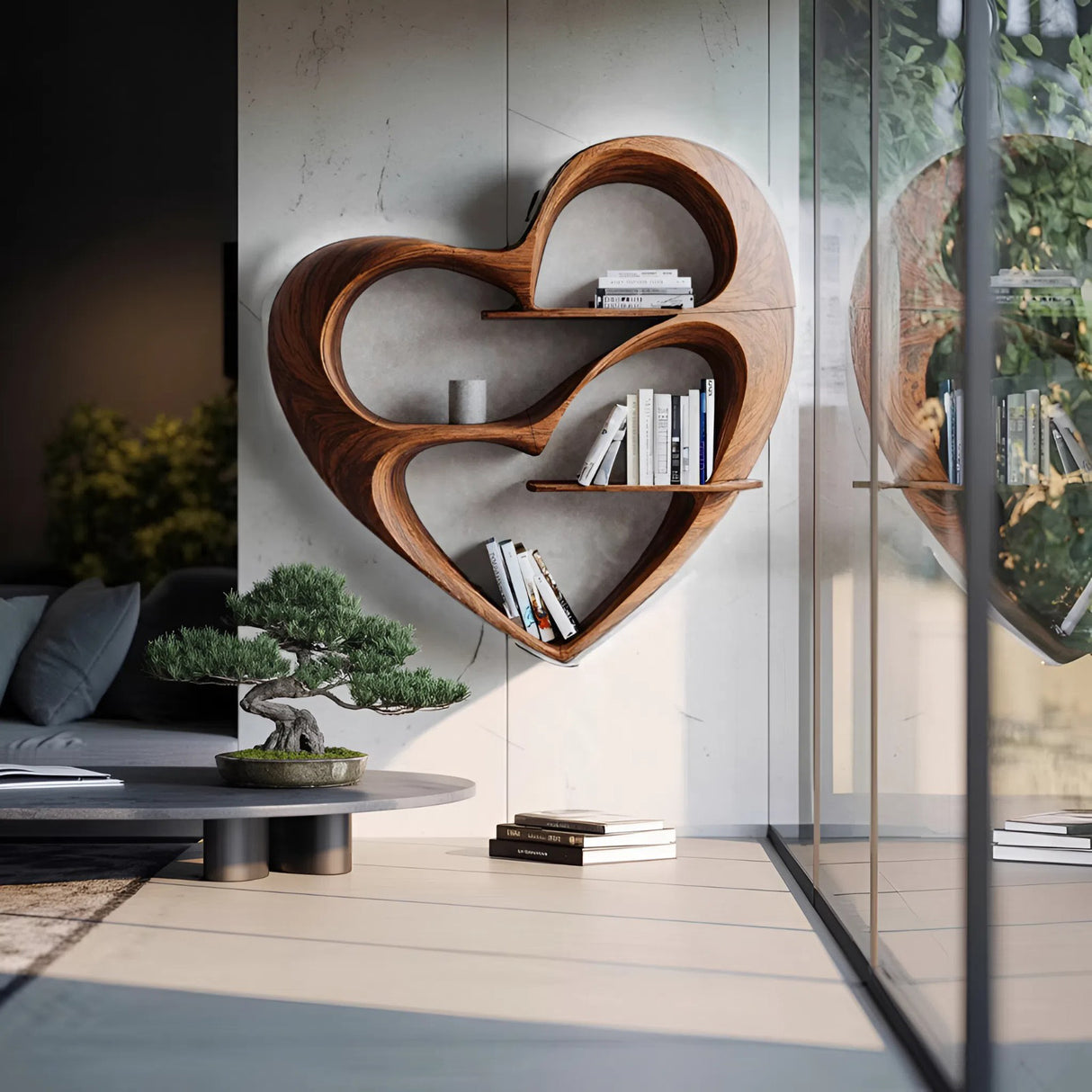 Rustic Live Edge Bookshelf For Cozy Bedroom Appeal