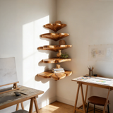 Farmhouse Leaf Wall Shelf Bathroom Wall Storage Organizer