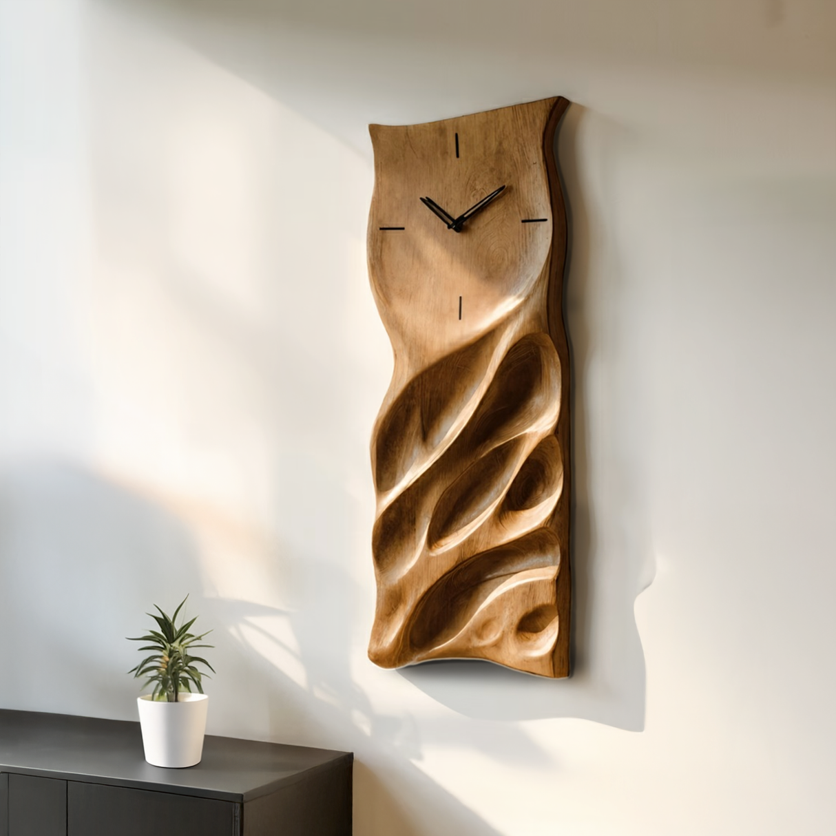 Minimalist Handcrafted Wall Clock For Living Room Interior
