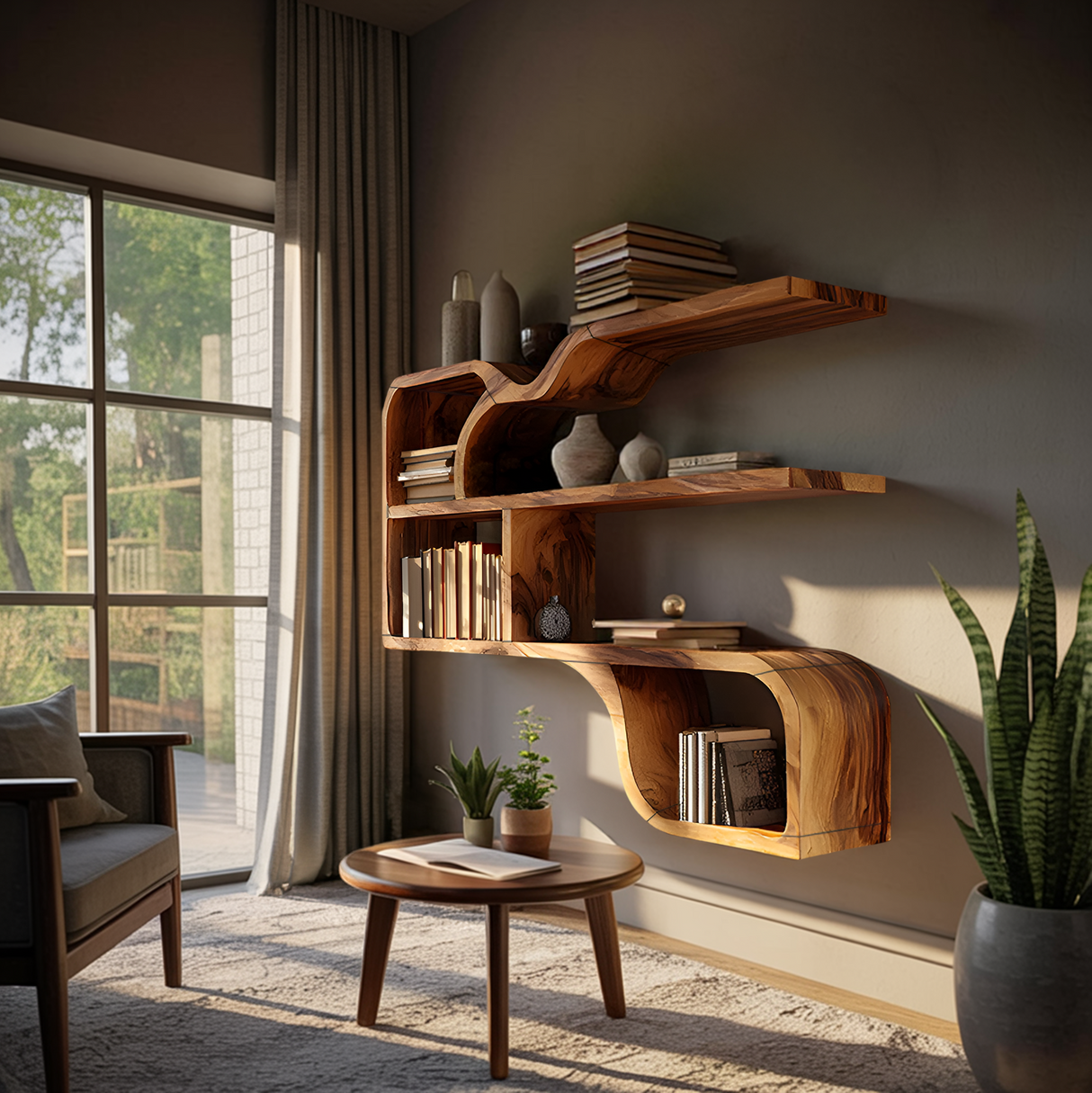 Farmhouse Rustic Wooden Wall Storage Shelf For Bathroom Organizer