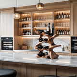 Farmhouse Wine Holder For Kitchen Rustic Wall Design
