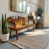 Handcrafted Wooden Bench For Entryway Hallway Seating