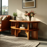 Handcrafted Wooden Entryway Table For Rustic Home Styling
