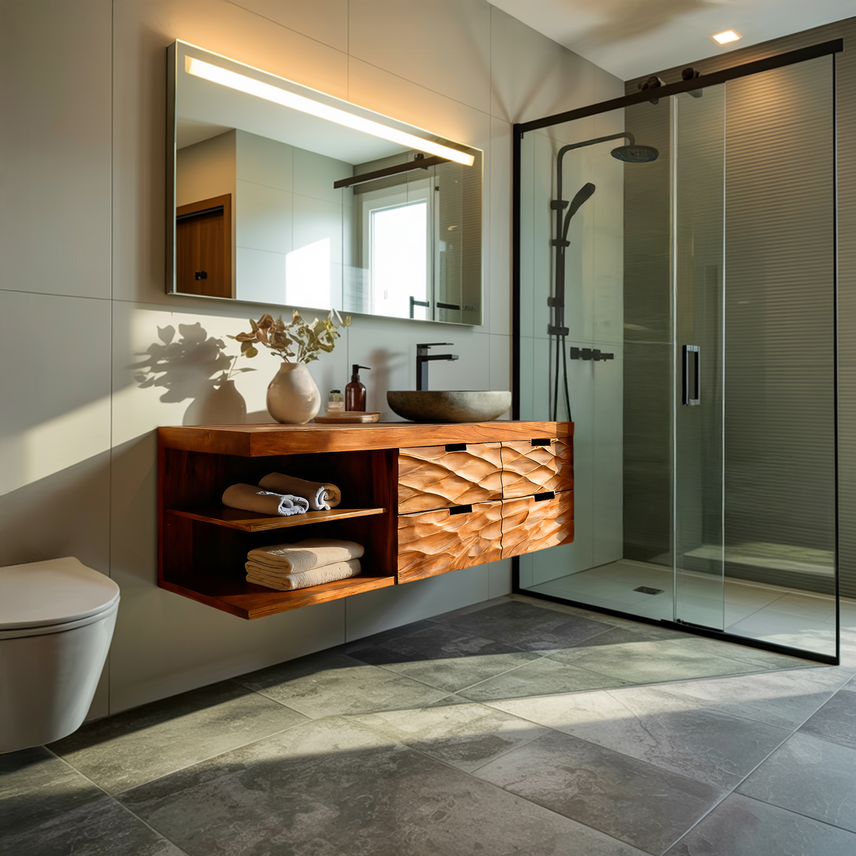 Luxury Bathroom Vanity For Modern Or Japandi Bathrooms