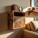 Minimalist Natural Wood Kitchen Wall Storage Shelf For Pantry