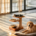 Farmhouse Feeding Stand For Dog Food Bowl Storage