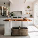 Farmhouse Live Edge Tabletop For Dining Room Decor