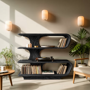 Farmhouse Vinyl Storage Console For Bedroom Decor