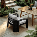 Modern Outdoor Wood Lounge Chair For Patio Or Garden