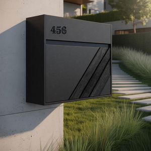 Modern Solid Wood Sculpture Mailbox For Patio Furniture Decoration