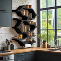 Handcrafted Wooden Rack For Kitchen Spice Organization