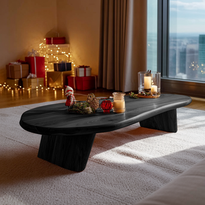 Modern Live Edge Coffee Table For Christmas Entryway Accent