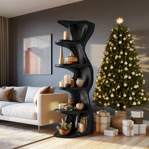 Rustic Handcrafted Standing Shelf For Home Décor