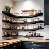 Mid Century Spice Storage Organizer For Kitchen Decor