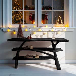 Modern Live Edge Entryway Table For Xmas Furniture Seasonal Living Room
