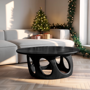 Handcrafted Solid Wood Low Coffee Table For Christmas Entryway