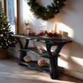 Modern Live Edge Entryway Table For Holiday Living Room Xmas Furniture