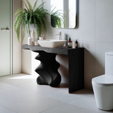 Mid Century Vanity For Organic Bathroom Interiors