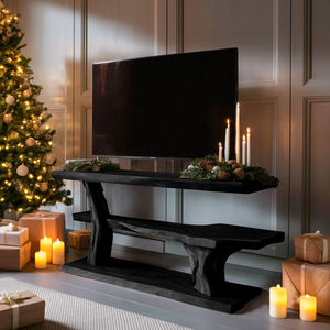 Modern Solid Wood TV Console For Christmas Living Room Decor