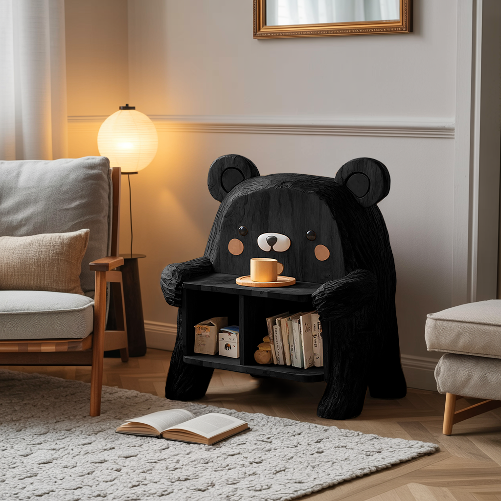 Farmhouse Wood Side Table For Furniture Decoration