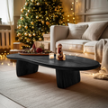 Rustic Solid Wood Coffee Table For Holiday Decoration