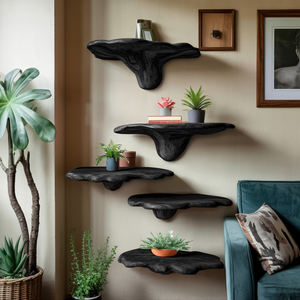 Modern Wooden Mushroom Shelf Furniture Decor For Home