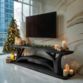 Farmhouse Solid Wood TV Console For Christmas Furniture Design