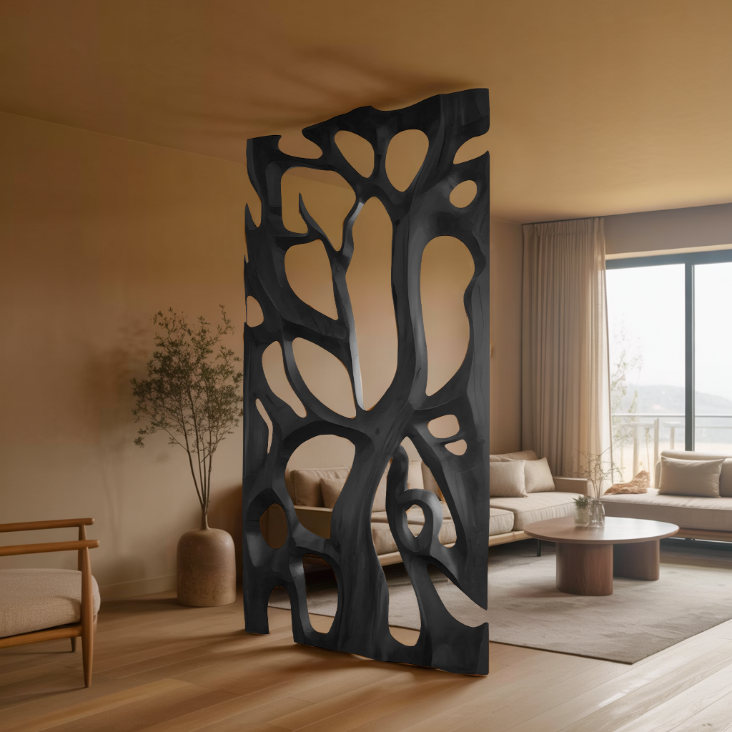 Sculptural Room Divider For Living Room Or Dining Space