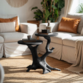 Handcrafted Round End Table Living Room Decor